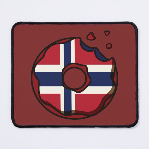 Item preview, Norway flag on a donut designed and sold by Donutlovers.