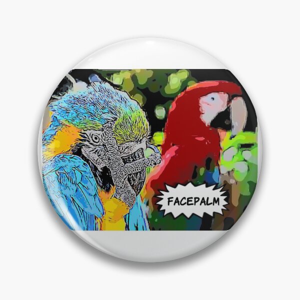 Item preview, Parrot, facepalm designed and sold by Verde-the-hero.