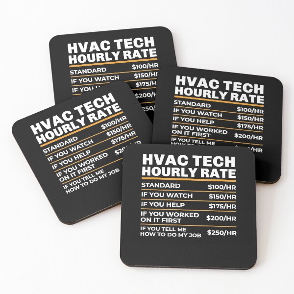Item preview, HVAC Tech Hourly Rate Funny Gift Shirt For Men Labor Rates hvac technician Funny Shirt, Gift for Hvac Tech designed and sold by aymob.