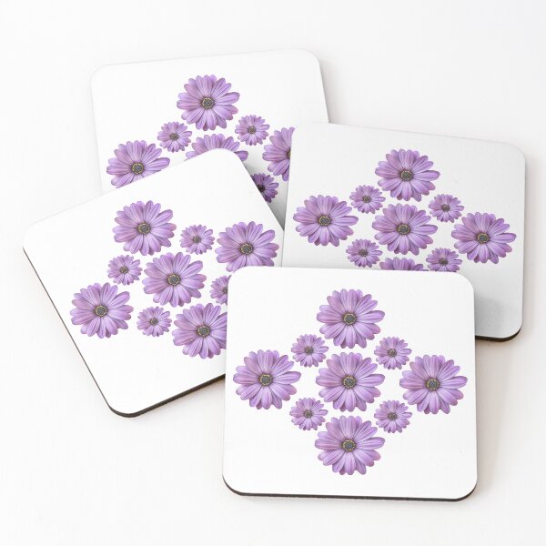 Item preview, A gorgeous group pattern of purple african daisies designed and sold by Trianglegreen.