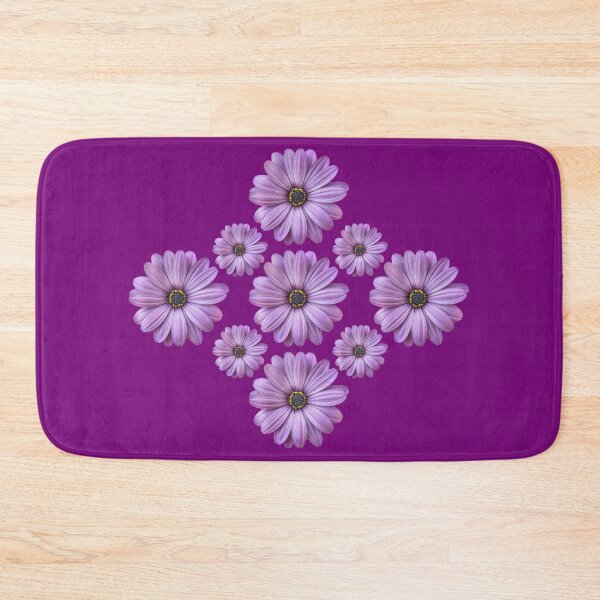 Item preview, A gorgeous group pattern of purple african daisies designed and sold by Trianglegreen.