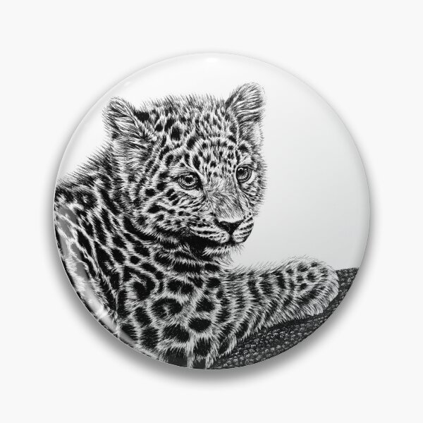 Item preview, Amur leopard cub circle designed and sold by LorenDowding.