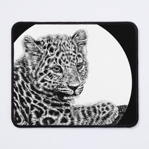 Item preview, Amur leopard cub circle designed and sold by LorenDowding.