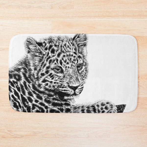 Item preview, Amur leopard cub circle designed and sold by LorenDowding.