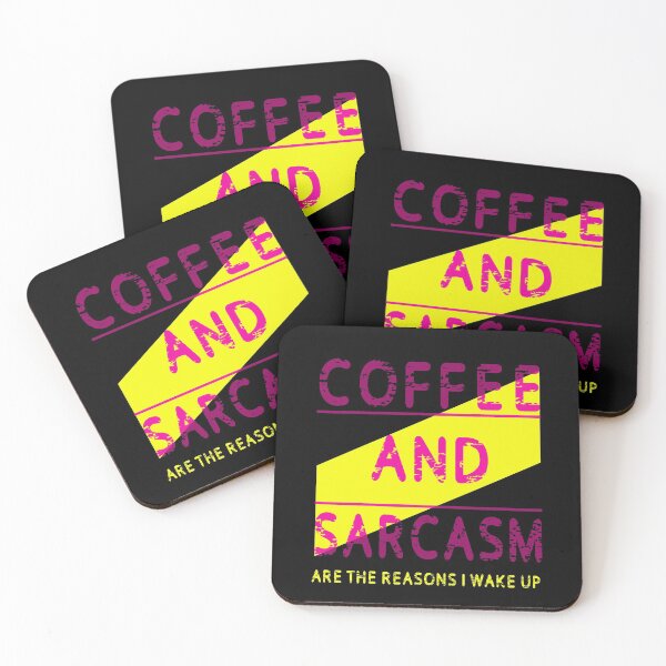 Item preview, Coffee and Sarcasm in purple  designed and sold by all-quotes.