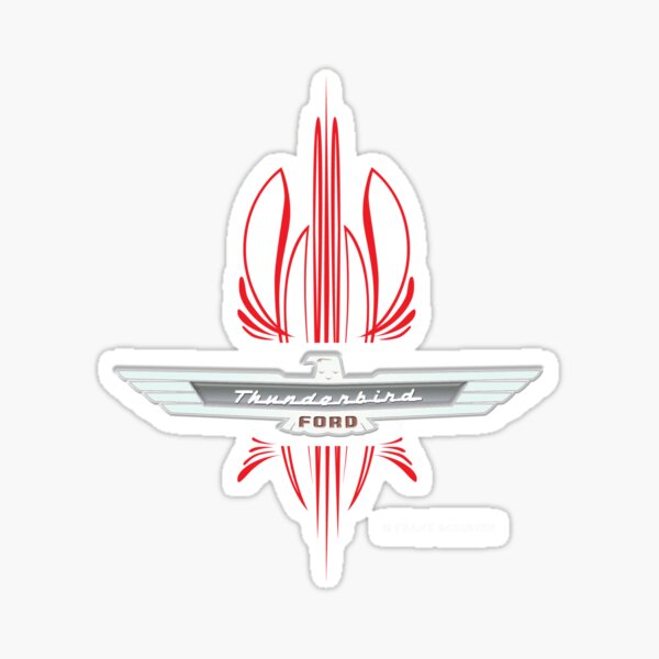 Item preview, Ford Thunderbird Emblem w Pinstripes designed and sold by Frank Schuster.