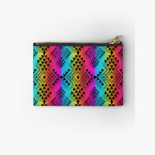 Item preview, Light Blue / Yellow / Pink / Black Geometric Native Print designed and sold by JMWCD.