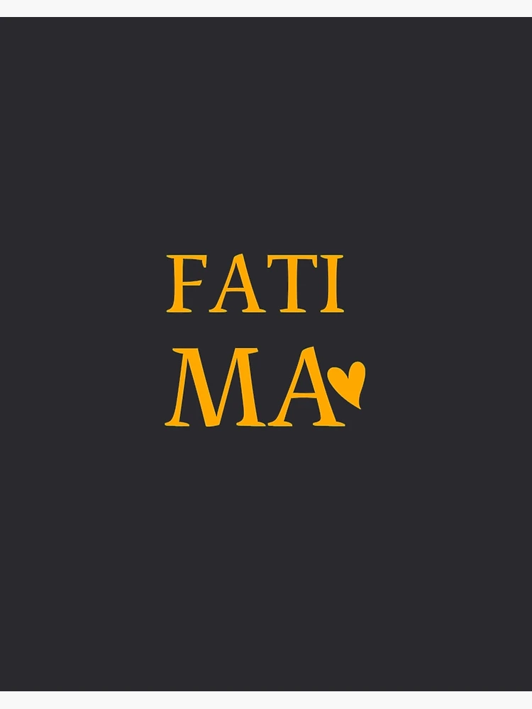 Fatima name  Art Board Print for Sale by badinboow