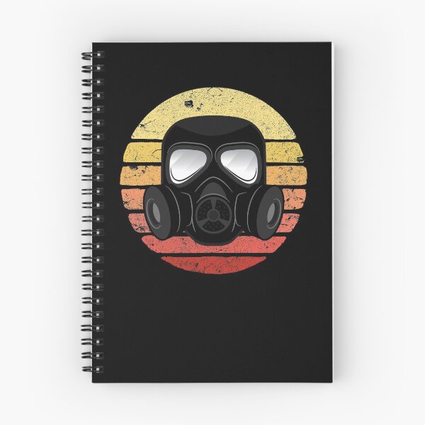 Item preview, Retro Sunset Gas Mask Survivalist Gift Doomsday Prepper Gear designed and sold by DynamicDesign.