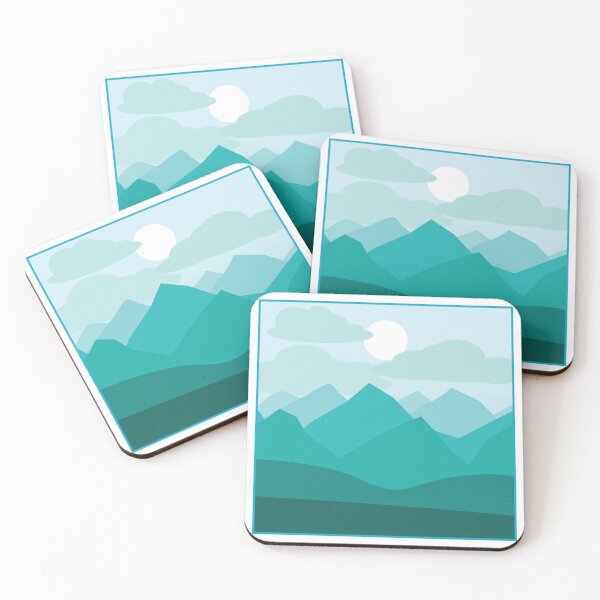 Item preview, Mountains view cute illustration designed and sold by Mayarart.
