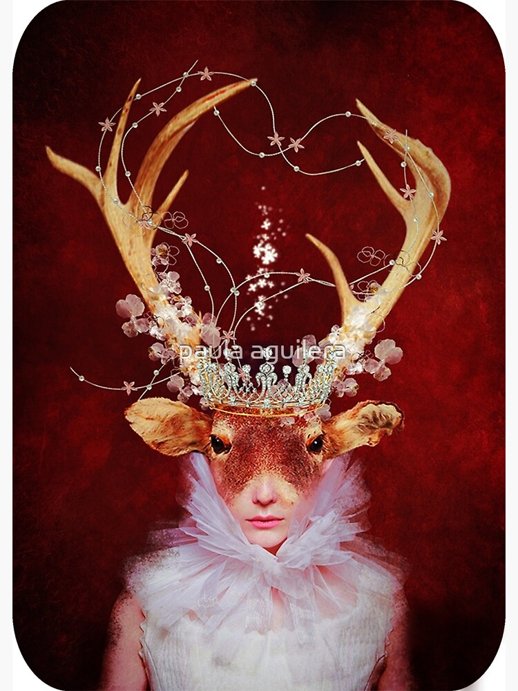 Thumbnail 2 of 2, Greeting Card, red princess designed and sold by LwcyDesign.