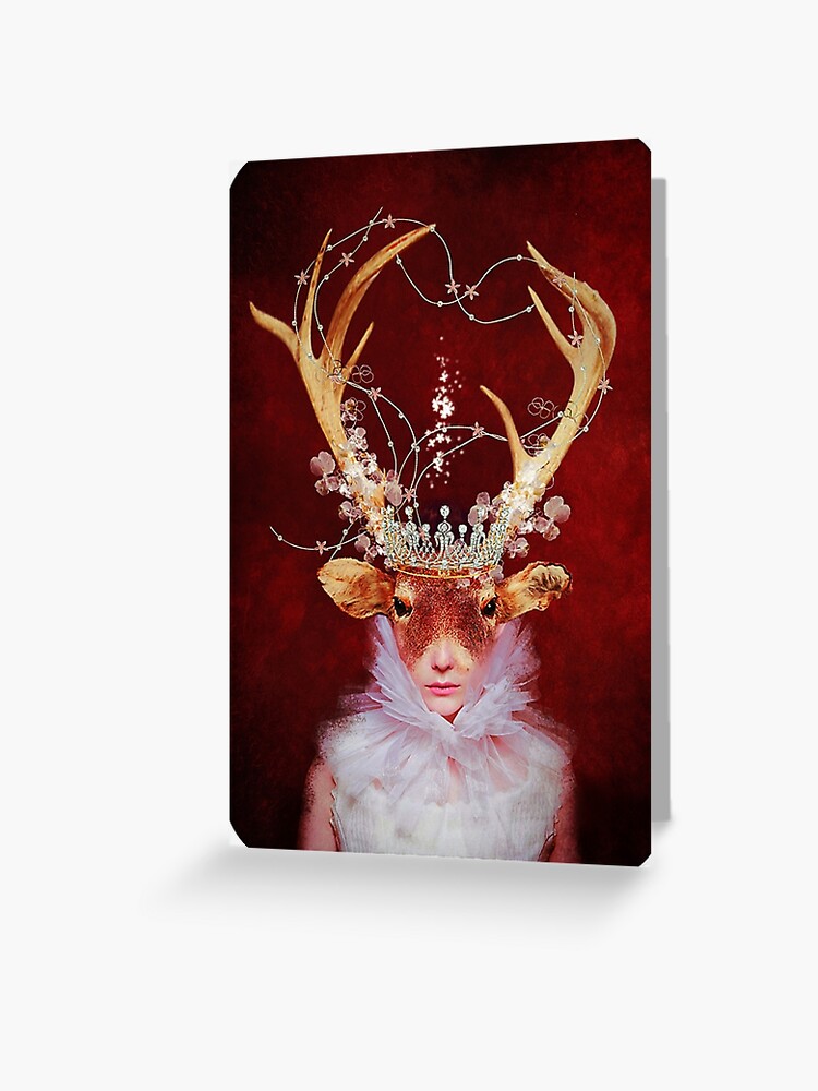 Thumbnail 1 of 2, Greeting Card, red princess designed and sold by LwcyDesign.