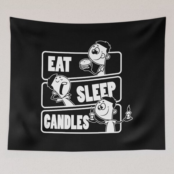 Item preview, Eat Sleep Candles Repeat - Candle Maker Candlemaking graphic designed and sold by theodoros20.