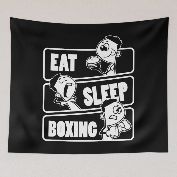 Item preview, Eat Sleep Boxing - Boxer Fighter Hobby Gift product designed and sold by theodoros20.