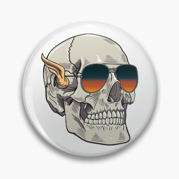 Item preview, Aviator Skull with Gold Wings designed and sold by djbingib.