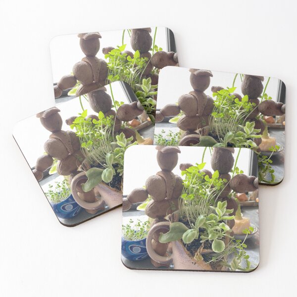 Item preview, gum nut humans gardening in a broken mug designed and sold by Lanie B Meyer.