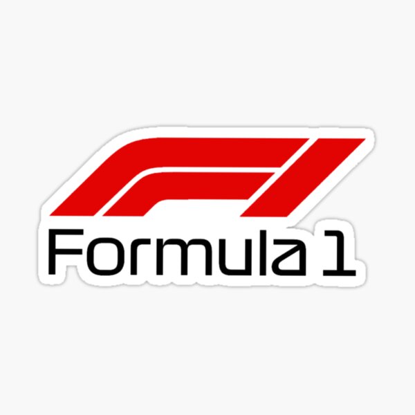 Formula 1 Racing in Mustard Sticker