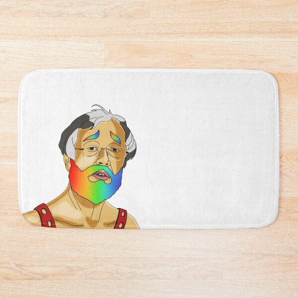 Artikelvorschau, Satoshi Nakamoto mit Regenbogenbart entworfen und verkauft von Faqegor.