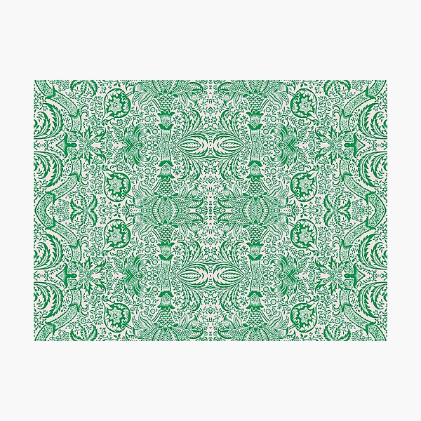 Item preview, Green Floral Nature Pattern designed and sold by TheHyggeLab.