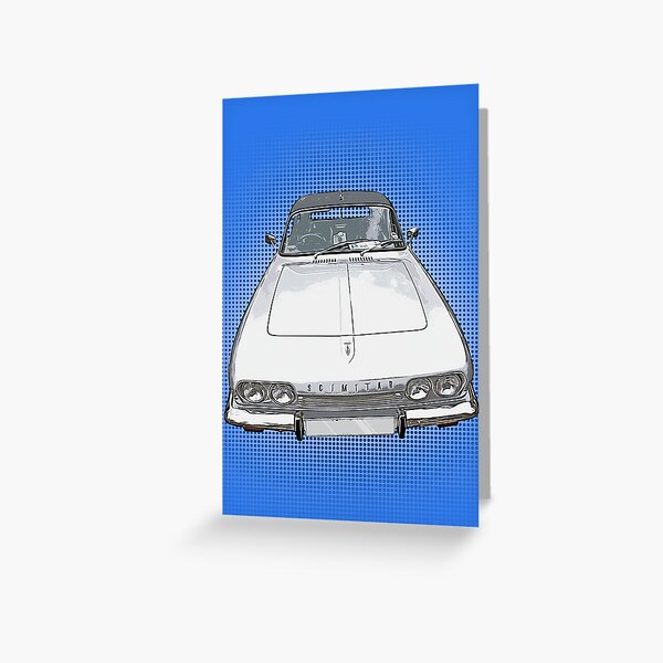 Scimitar Pop Art Greeting Card