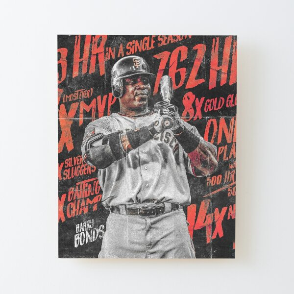 Barry Bonds Poster, SF Giants, Baseball, MLB, Sports, the GOAT, Canvas  Portrait.