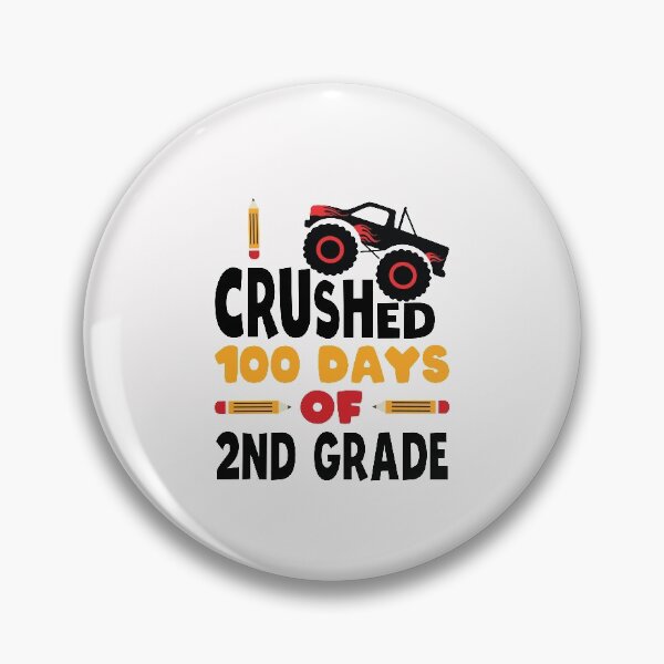 Item preview, I Crushed 100 Days Of Second Grade 100 Days Of School 2nd Grade Kids Boys Monster Truck designed and sold by clothesy7.