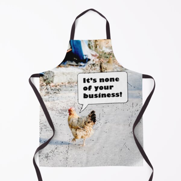 Item preview, It's None Of Your Business - Why Did the Chicken Cross the Road Meme With Distressed Grunge Effect designed and sold by LuckyKermit.