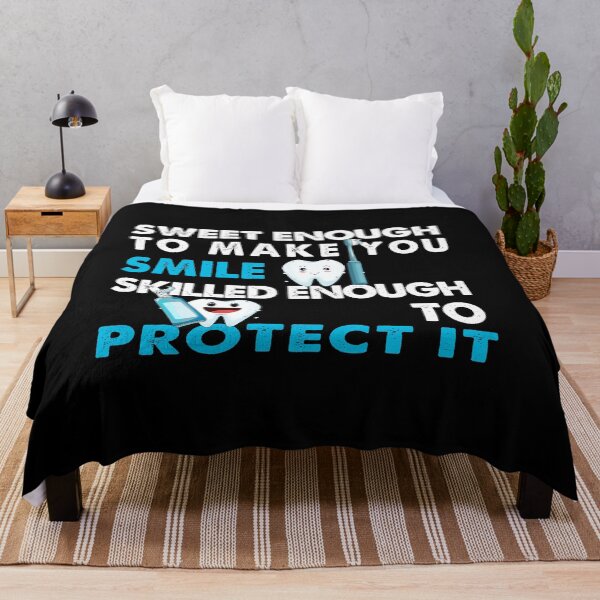 Item preview, Sweet Enough To Make You Smile Skilled Enough To Protect It/Funny Gift Idea For Dental Hygienist designed and sold by ANAS HO.