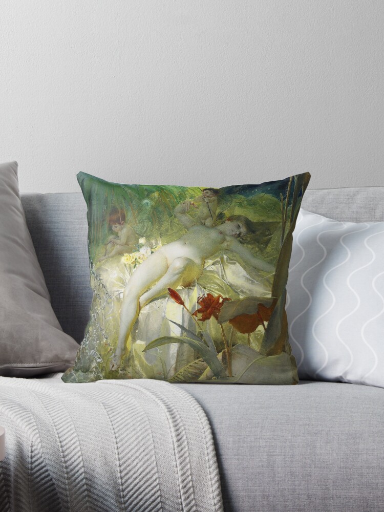 Love Nymph - Anders Zorn 1885 | Throw Pillow