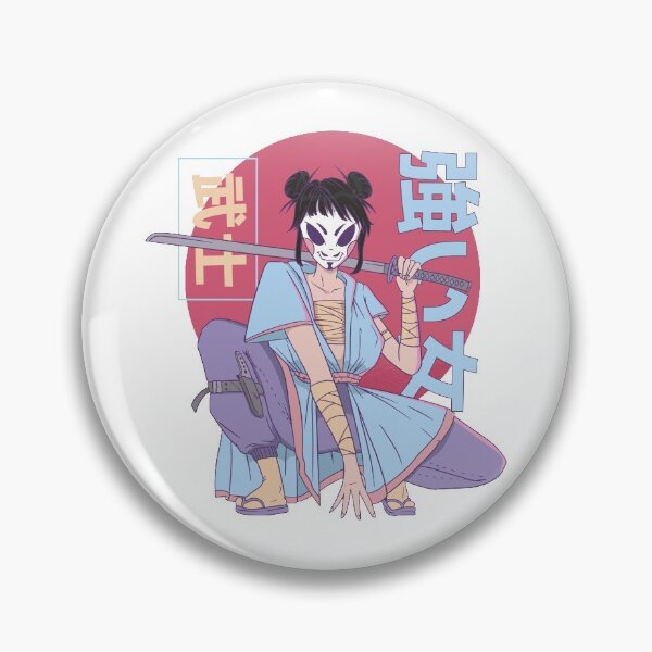 Item preview, Masked samurai woman. designed and sold by emphatic.