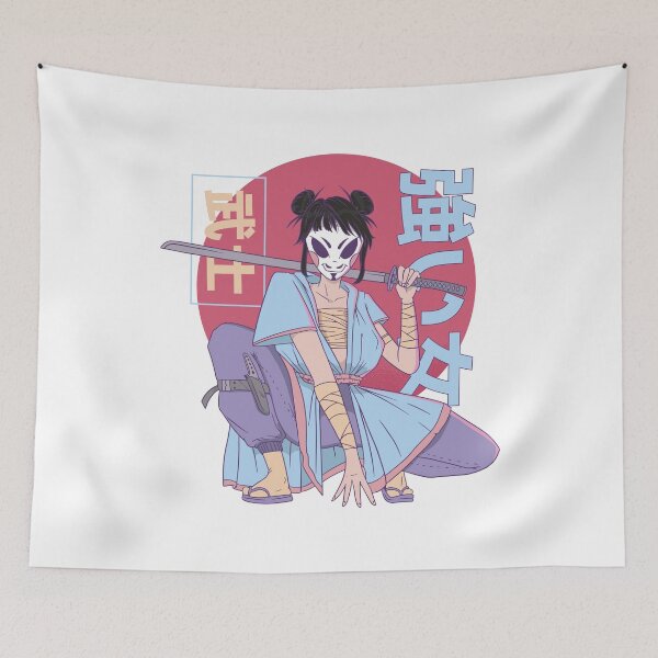 Item preview, Masked samurai woman. designed and sold by emphatic.