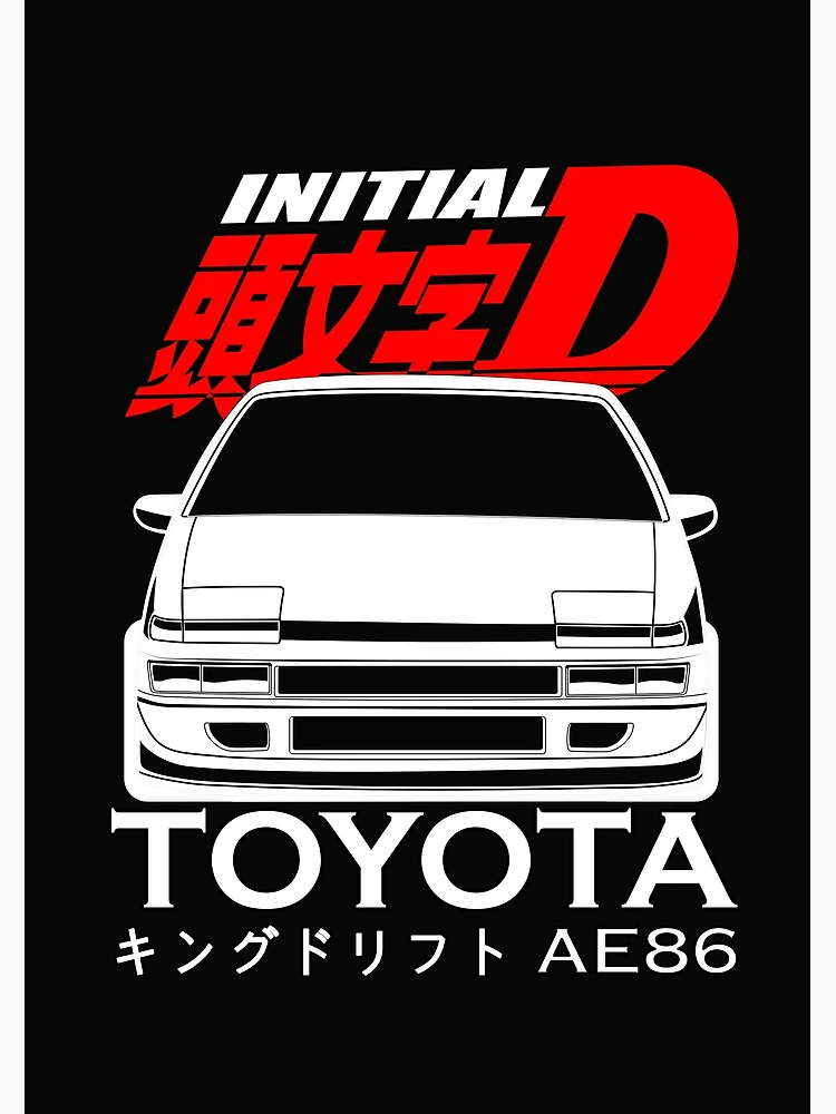 Toyota AE86 Trueno - Initial D affiches et impressions par ALTAIR - Printler