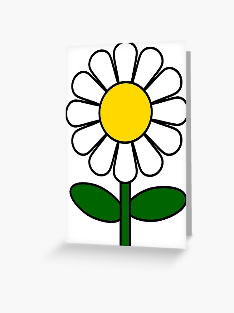 Simple Daisy Flower Cartoon Design (Cheers you up) Simple Daisy Flower Cartoon Design (Cheers you up)