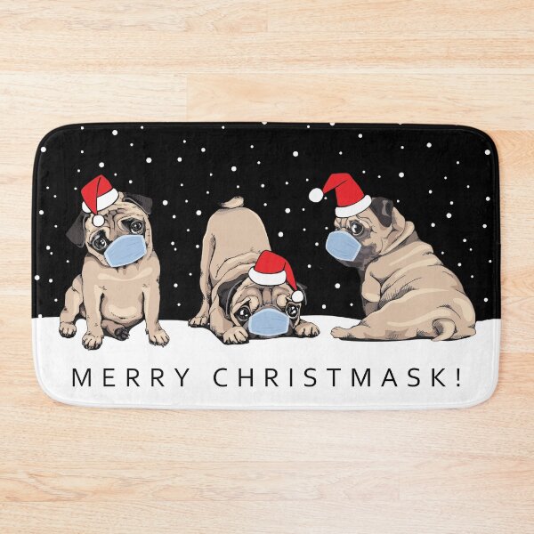 Item preview, Christmask Pugs - Funny Christmas Design designed and sold by REApparelCo.