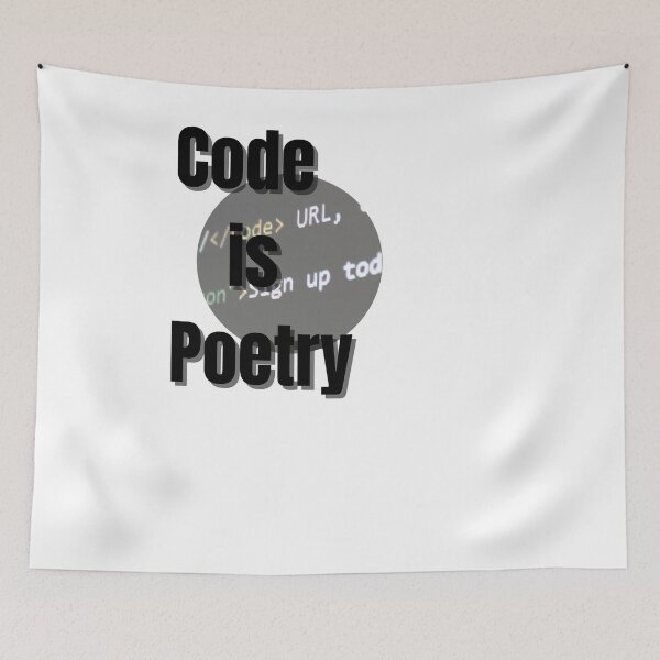 Item preview, Code is Poetry designed and sold by ATWAK.