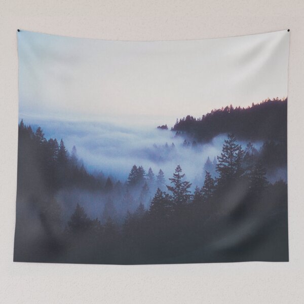Item preview, Misty Winter Pine Forest designed and sold by Simi2020.