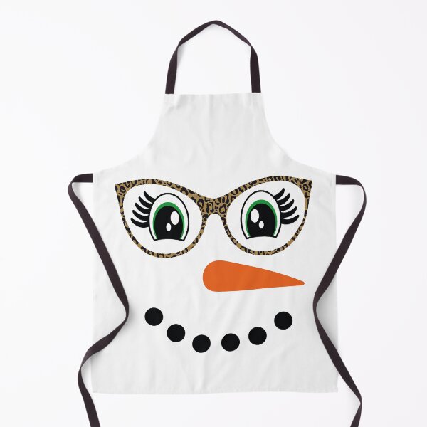 Item preview, Snowman Face Carrot Nose Eyelashes Leopard Glasses Christmas designed and sold by Tatus Brinal.