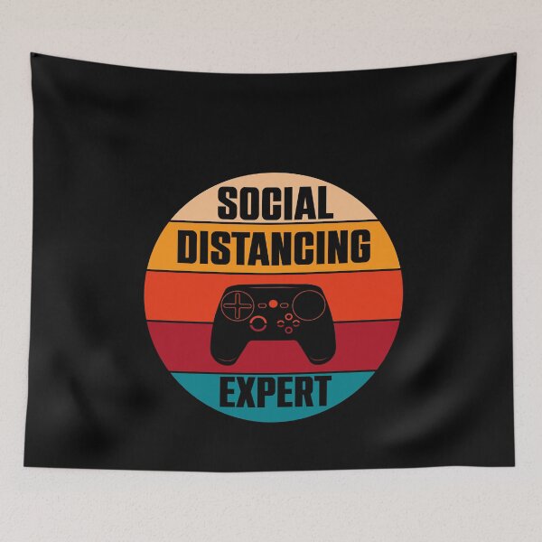 Item preview, Social Distancing Expert, Gaming Vintage  designed and sold by OB-Store.