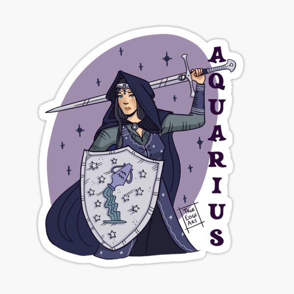 Aquarius Knight Sticker