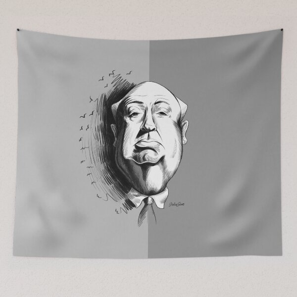 Item preview, Alfred Hitchcock designed and sold by Julia Sanz.