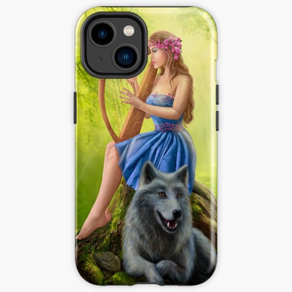 Playing the harp iPhone Tough Case