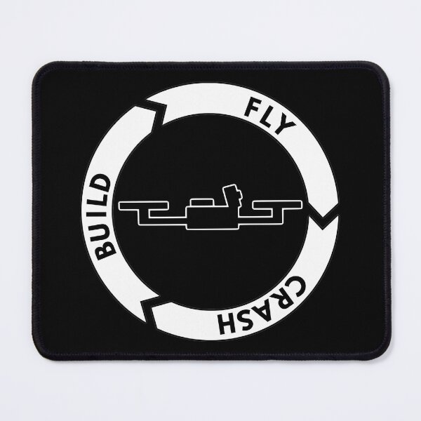 Item preview, Build, Fly, Crash, Repeat - Funny Gift For Quadcopter Lovers And FPV Enthusiasts designed and sold by funpix-shop.