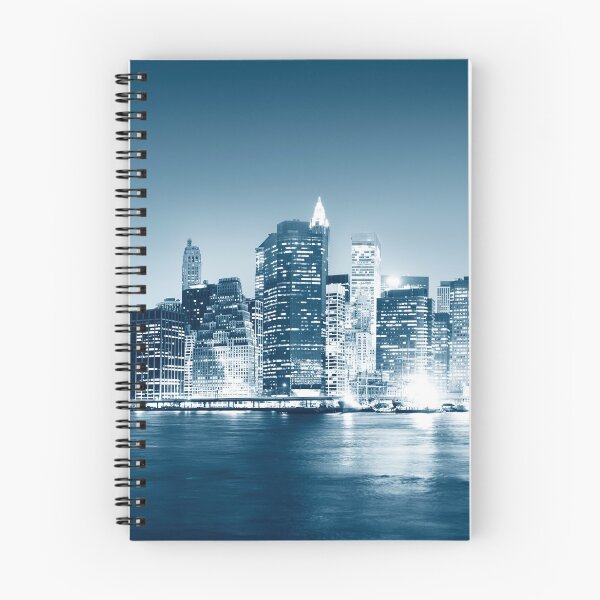 Item preview, Night City Skyscrapers Lights On the Bay designed and sold by BerryCats.