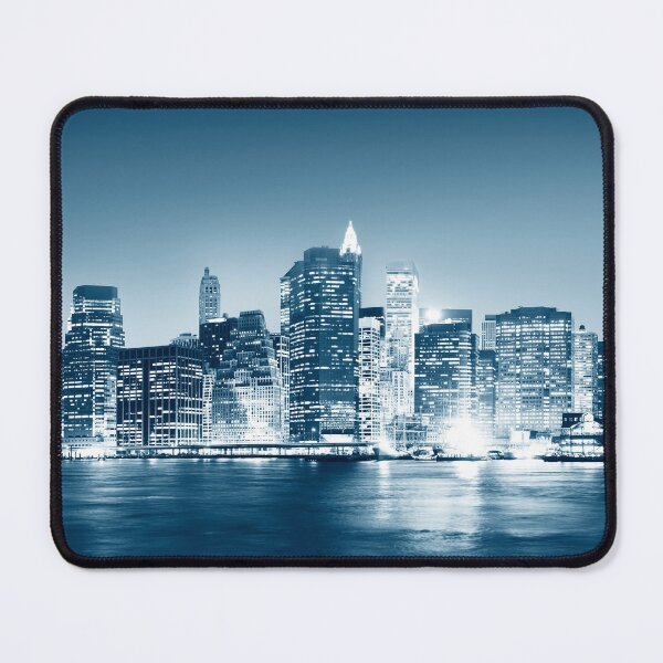 Item preview, Night City Skyscrapers Lights On the Bay designed and sold by BerryCats.