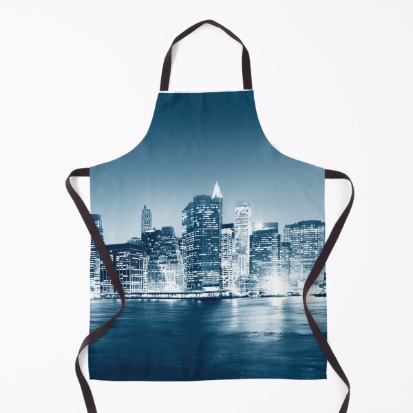 Item preview, Night City Skyscrapers Lights On the Bay designed and sold by BerryCats.