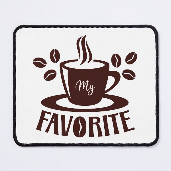 Item preview, my favorite coffee, my favorite beverage, gift for coffee lover designed and sold by NineJuly.