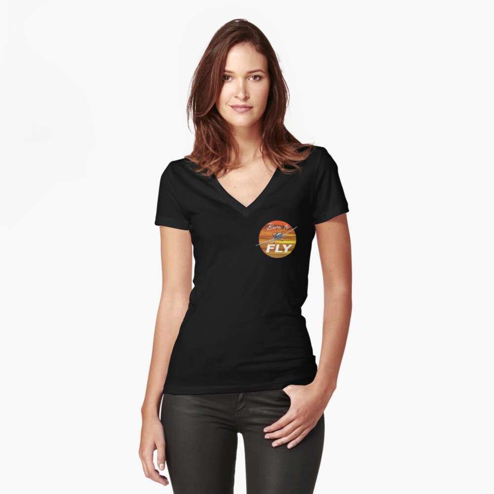 Item preview, Fitted V-Neck T-Shirt designed and sold by TrueChallenge.