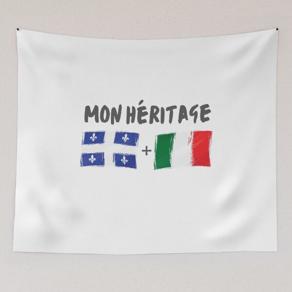 Item preview, Dual nationality, Italy and Quebec, love my heritage designed and sold by Smileycreation.