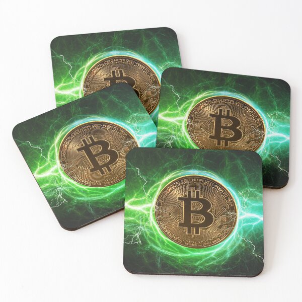 Item preview, Bitcoin crypto green electricity design designed and sold by Digital360World.