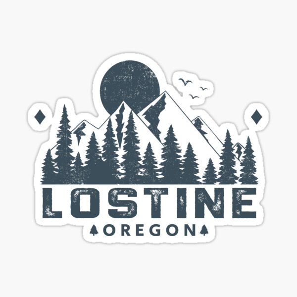 "Lostine Oregon Mountain Sight" Sticker for Sale by HomeSpirit Redbubble